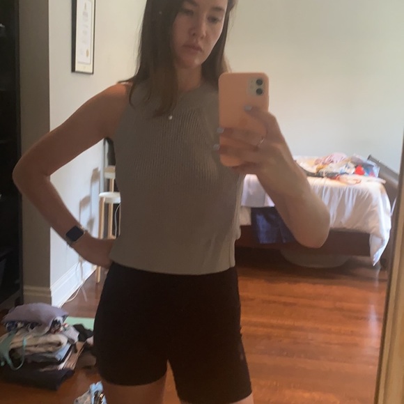 Wilfred | Aritzia Grey Creview Halter Knit Top - Picture 7 of 7